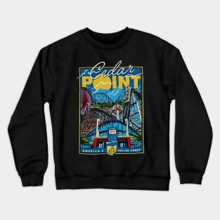 CEDAR POINT VIBES AMERICA’S ROLLER COAST Crewneck Sweatshirt